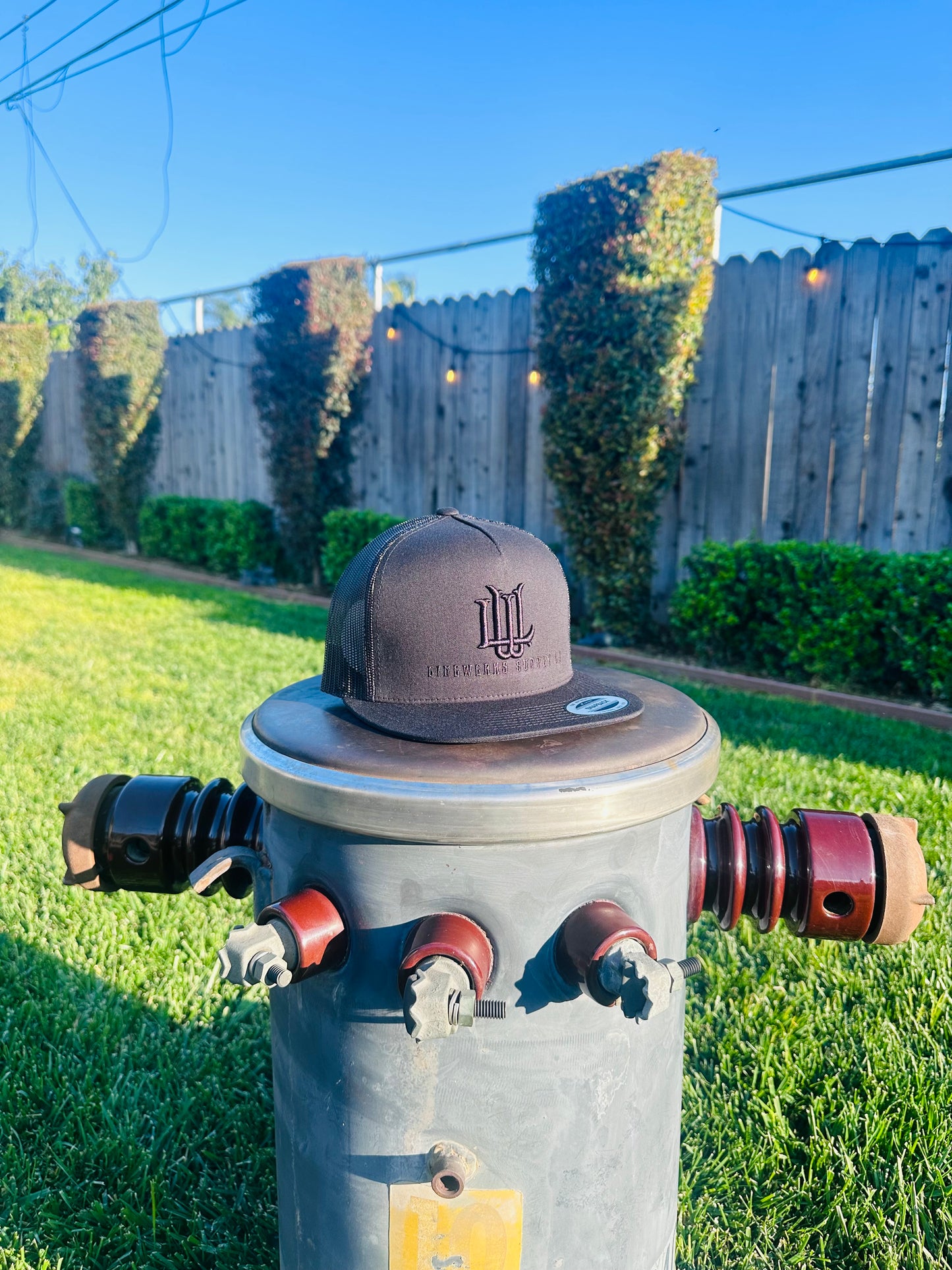 Black on Black 6 Panel Snapback Trucker