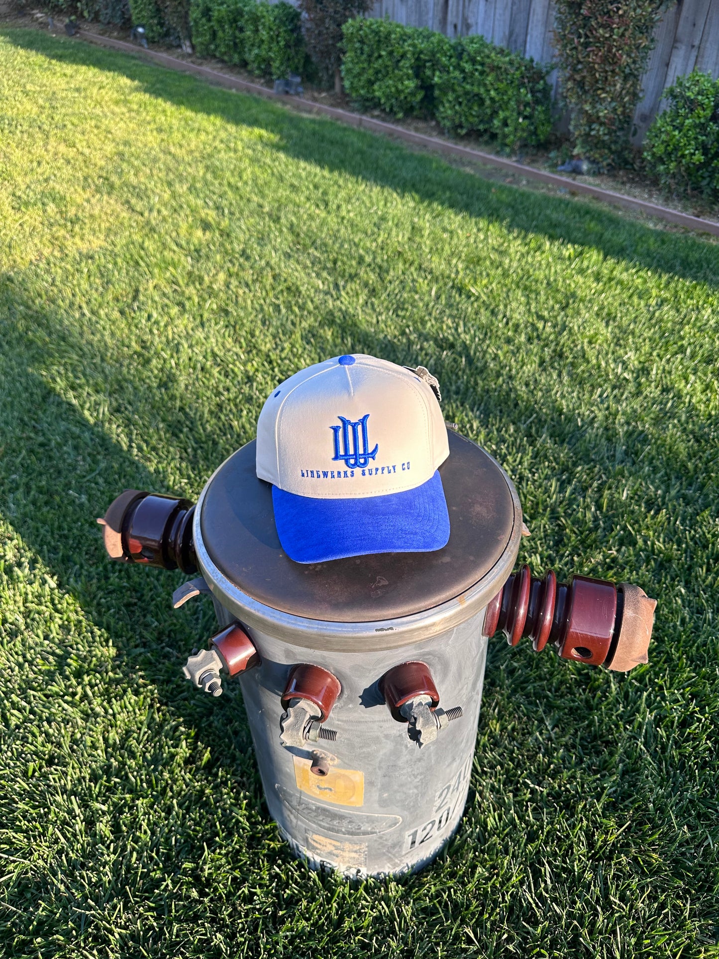 Blue Snapback LW Monogram