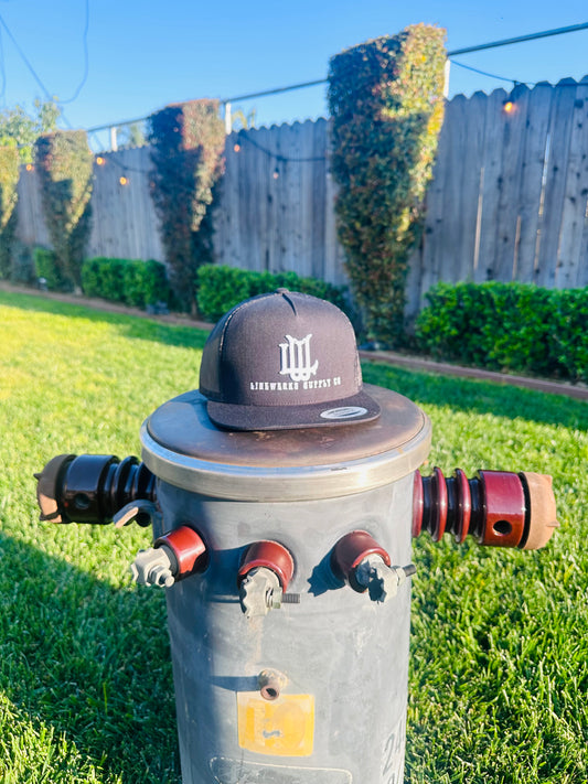 Black 6 Panel LW Monogram Snapback