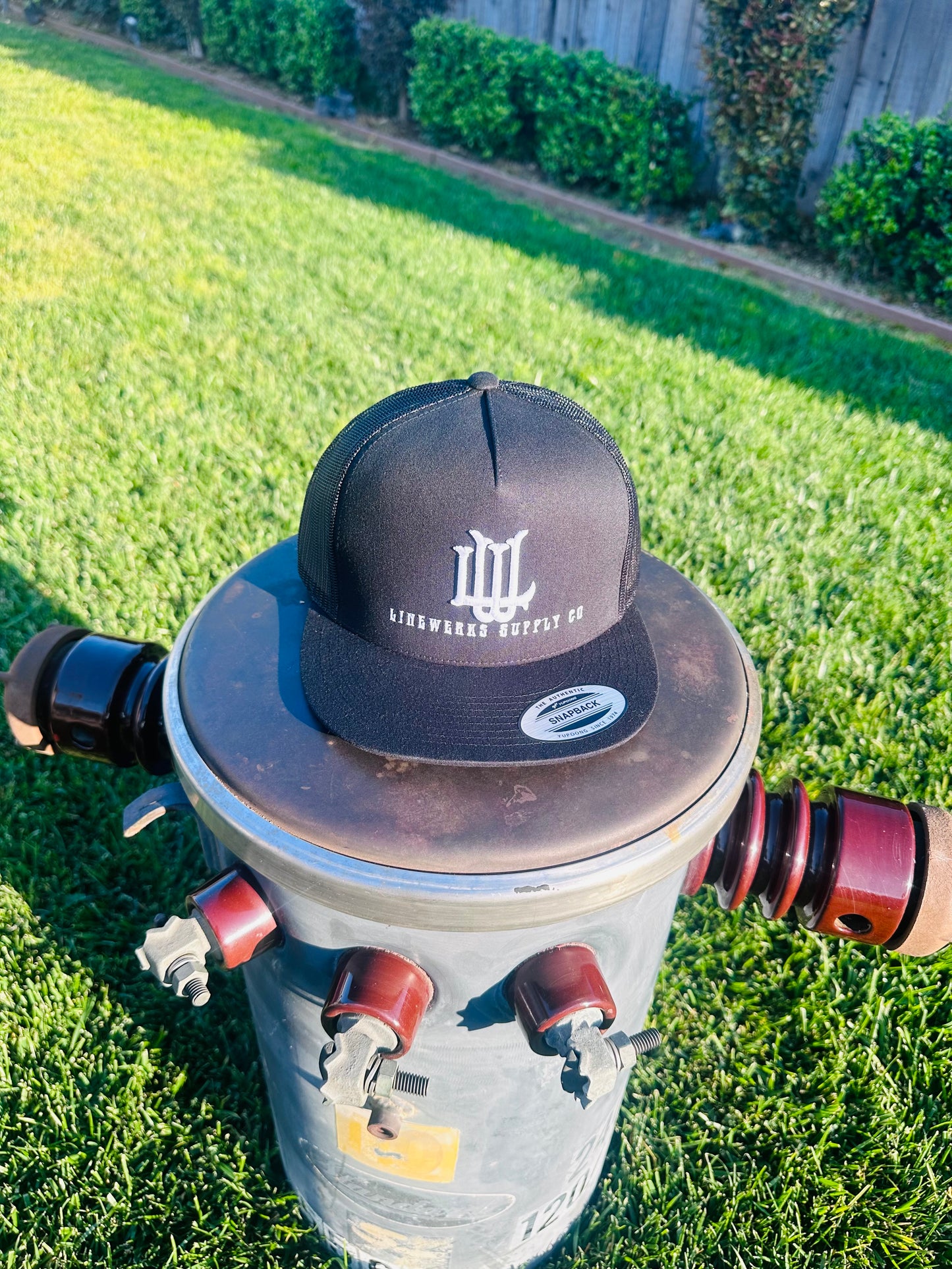 Black 6 Panel LW Monogram Snapback