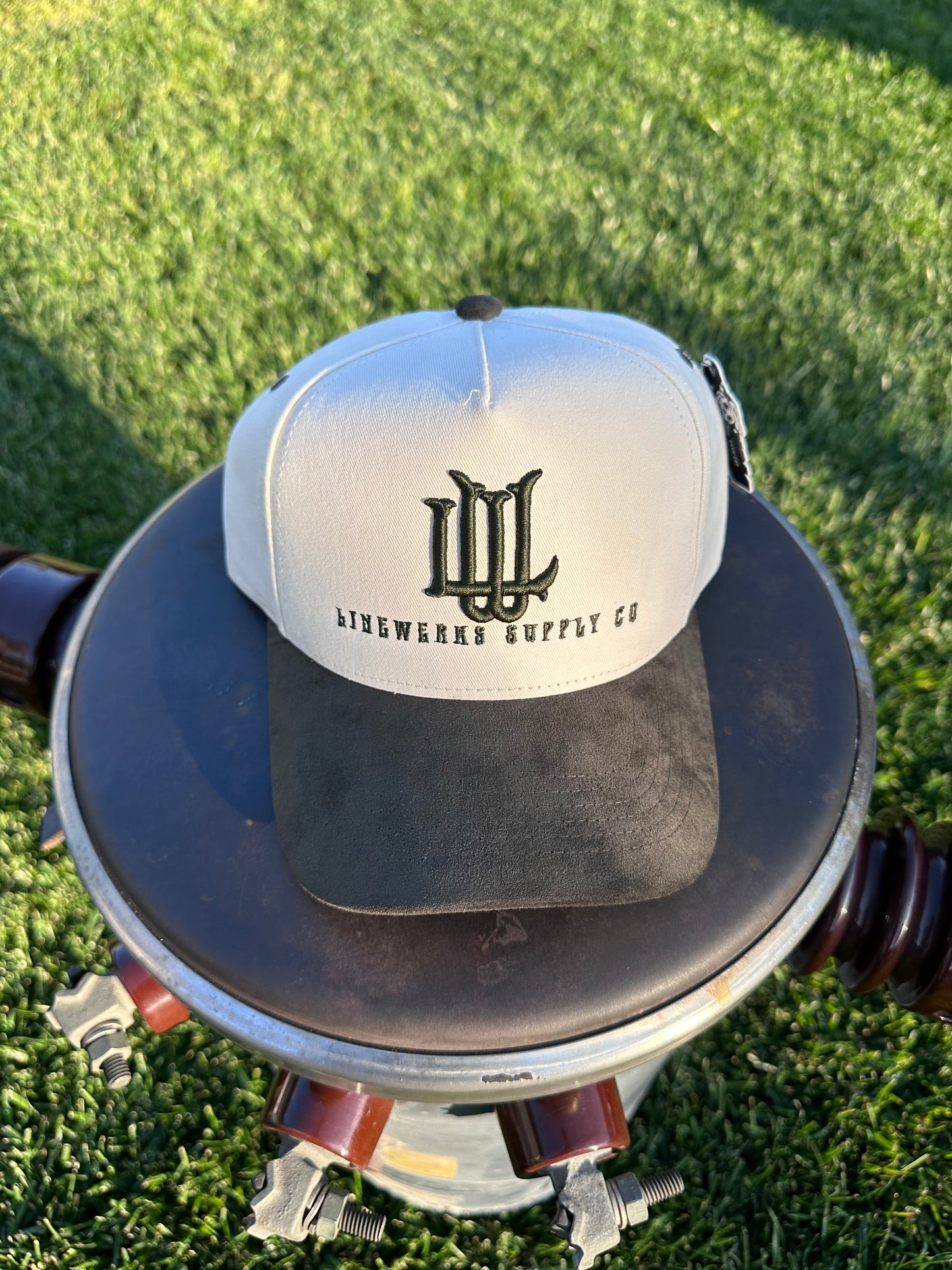 Olive Green Snapback LW Monogram