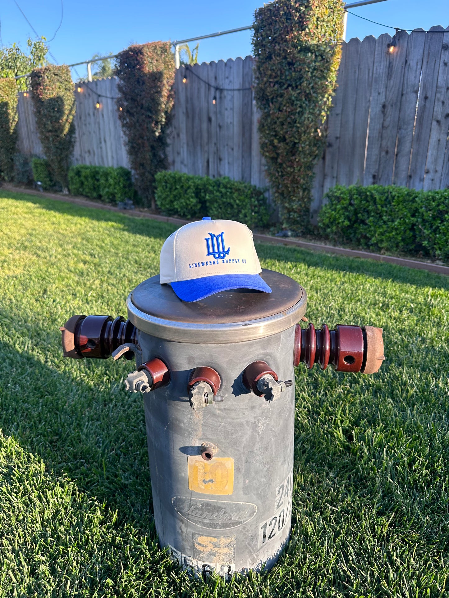 Blue Snapback LW Monogram