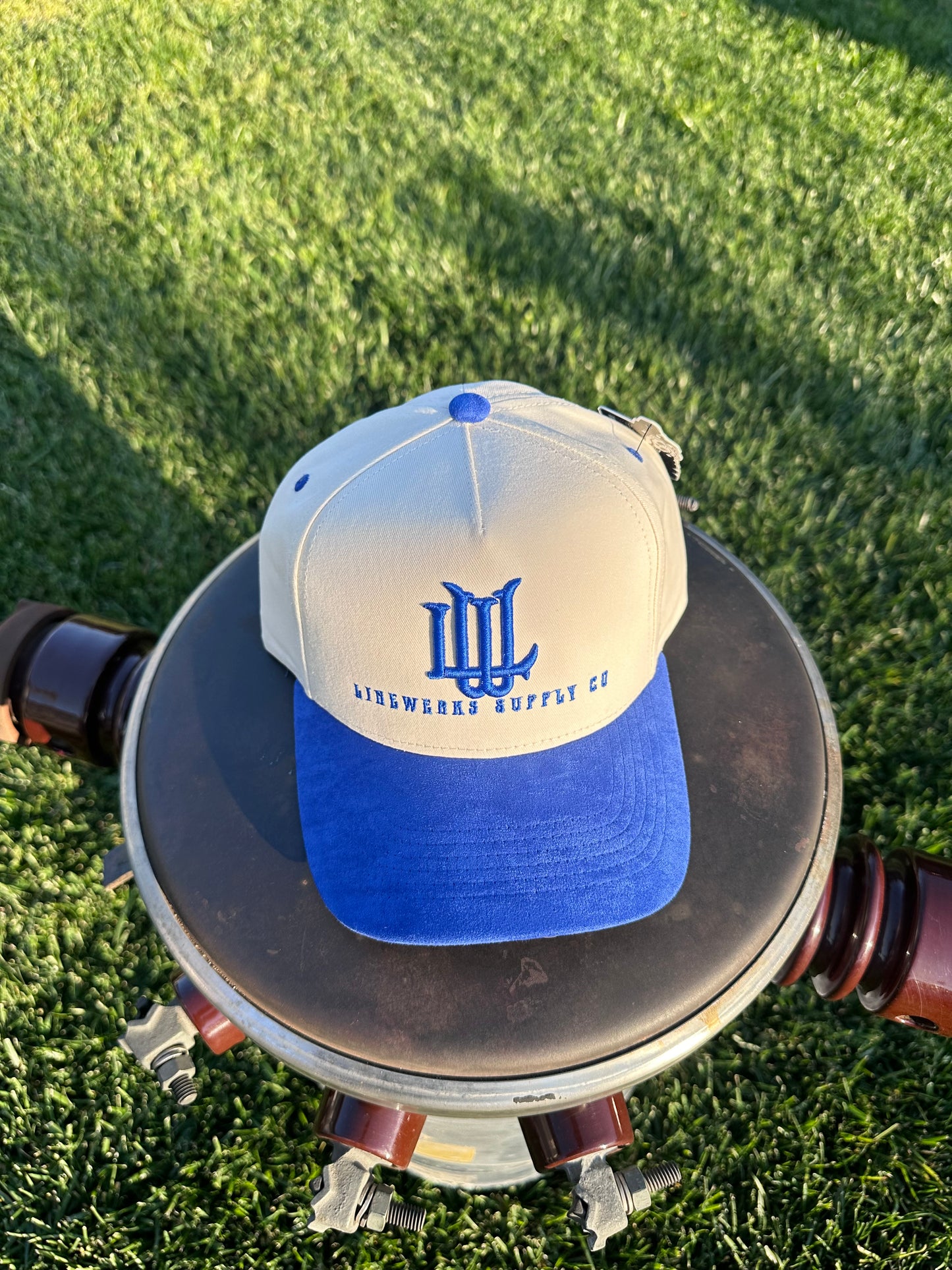 Blue Snapback LW Monogram